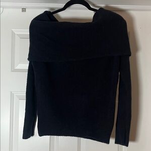 Zara Black Off-Shoulder Sweater